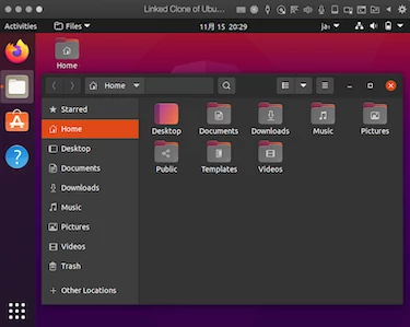 「Ubuntu 20.10」のダークモード