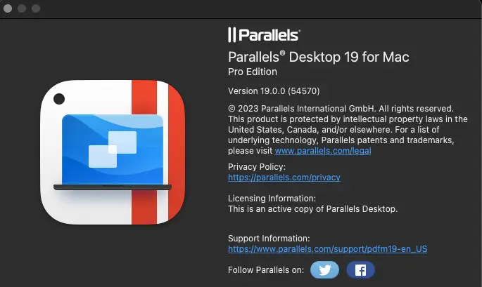 「Parallels Desktop 19」のアプリケーションアイコン