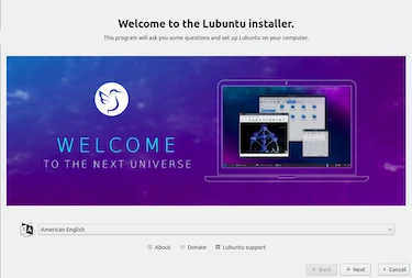 「Lubuntu 20.10」をインストール